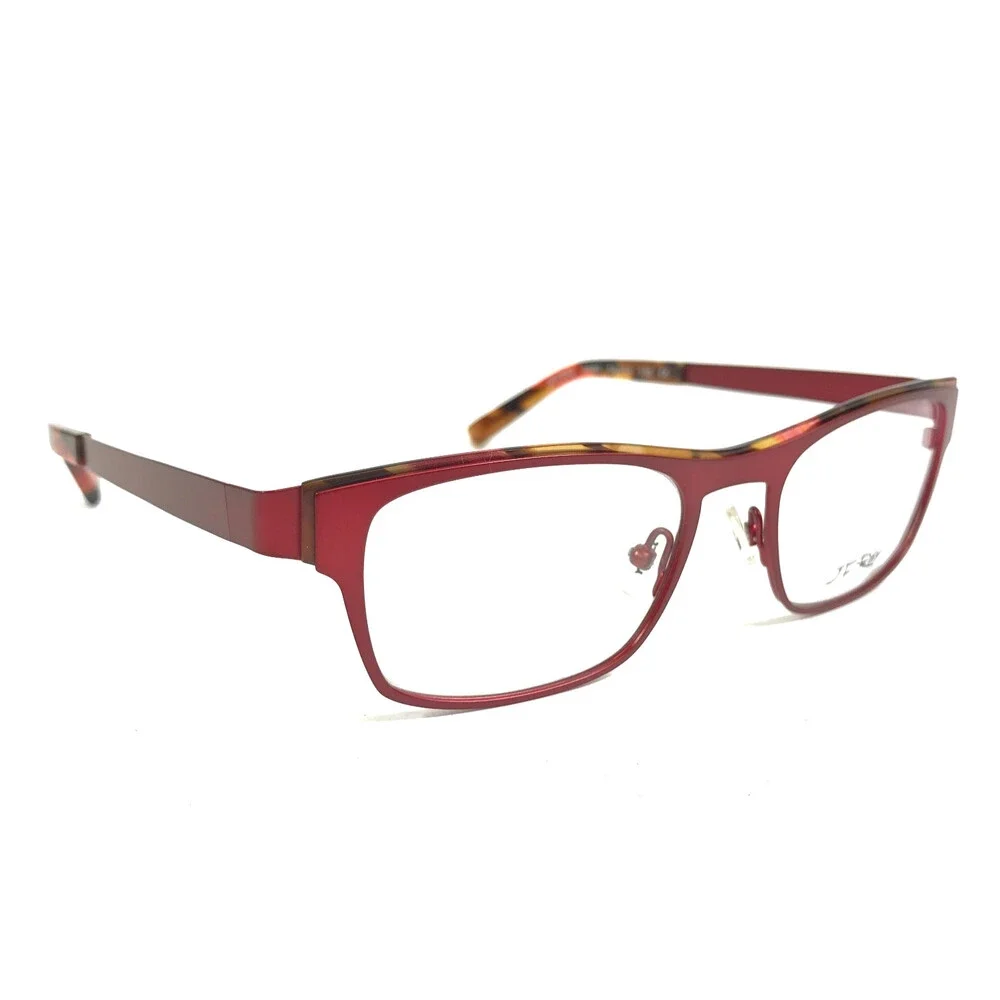 J.F. Rey Eyeglasses Frames JF2552 3090 Matte Red Orange Brown Tortoise 50-19-138